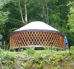 Yurt Being Built